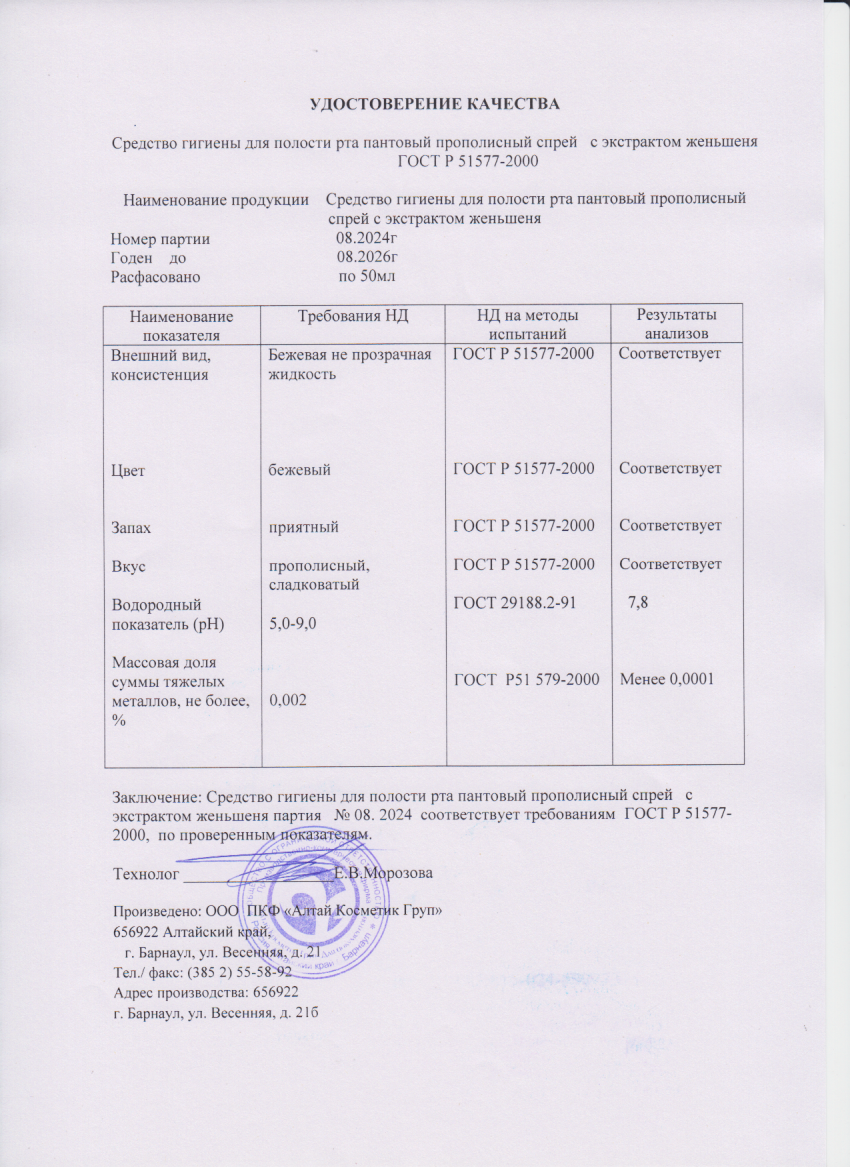 Паспорт №082024